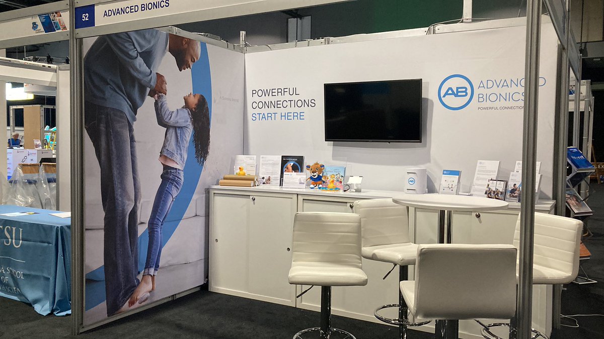 Nicole_ABionics's tweet photo. #BAAConference @BAAudiology @AdvancedBionics #CIPEEPS #AUDPEEPS So happy to be back in Manchester with colleagues, come see us at stand 52 for some exciting Cochlear implant updates and treats! https://t.co/EWLhLOjljC
