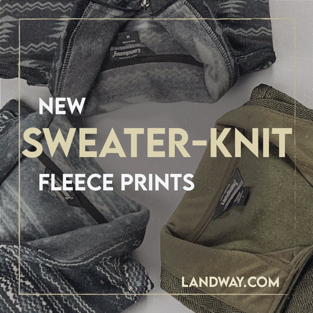 The perfect fit for #FALL !!🍂🍂
Check out our new sweater-knit fleece prints on LANDWAY.COM