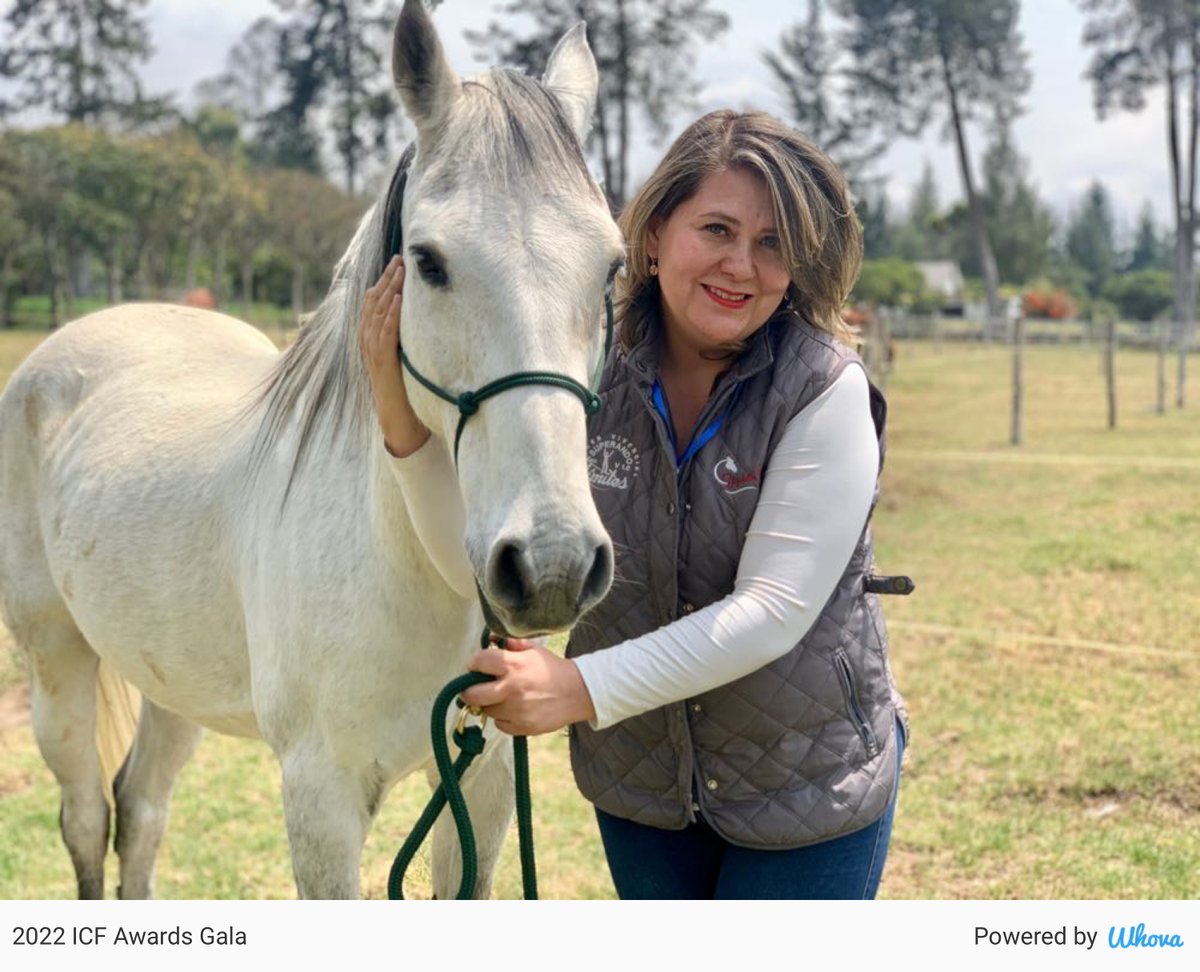 ElizabethCace12's tweet photo. Silverado es un caballo muy especial, mi compañero cofacilitador, hacemos el mejor equipo!  #ICFAwards #icfhq via Whova event app https://t.co/grGE2O71Mo https://t.co/MAvLni024Z