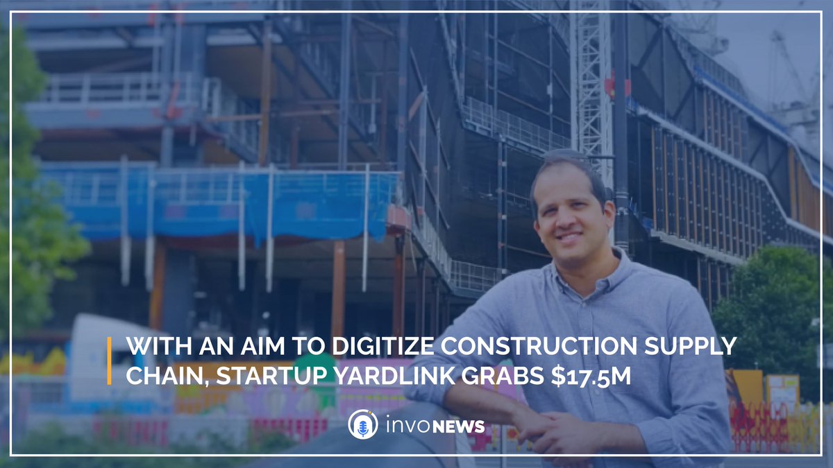 <a href="/YardLink1/">YardLink</a>  to digitize supply chain industry ropes investment of $17.5M🚀🚀 from Beringea, Speedinvest, AMPLIFIER and FJ Labs✨✨ Founded by Neeral Shah in 2018 the startup connects suppliers with customers.

Image Credits: Tech Funding News
Story Credits: Tech  Funding News