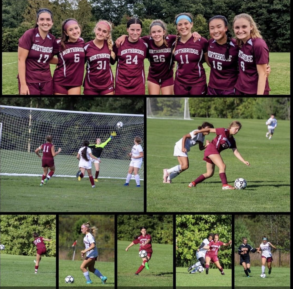 NGRamsSoccer's tweet photo. JV ladies up first in Grafton on this beautiful day…..come cheer them on at Grafton High School 4:30 kick-off https://t.co/rOMRLyJT2a