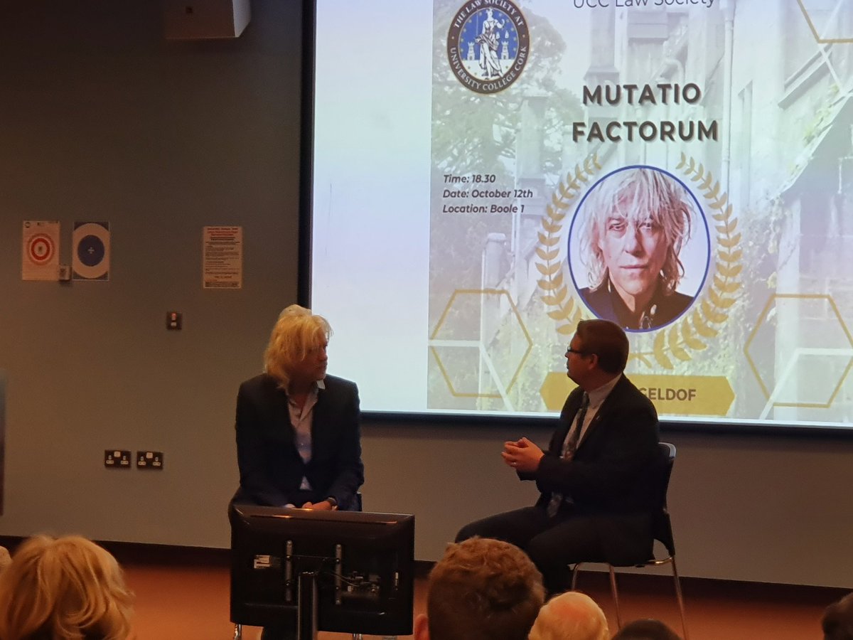 Professor Ursula Kilkelly (@ukilkelly) on Twitter photo Great to hear Bob Geldof being interviewed by <a href="/LawUCC/">UCC School of Law</a> @DrDugCubie <a href="/UCCLawSociety/">UCC Law Society</a> <a href="/UCC/">UCC Ireland</a> tonight Great to hear Bob Geldof being interviewed by <a href="/LawUCC/">UCC School of Law</a> @DrDugCubie <a href="/UCCLawSociety/">UCC Law Society</a> <a href="/UCC/">UCC Ireland</a> tonight