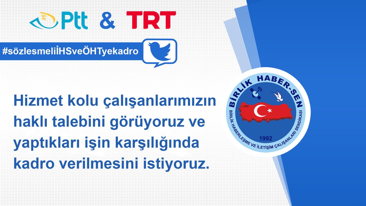 _omerbudak_'s tweet photo. Hizmet kolu çalışanlarımızın haklı talebini görüyoruz ve yaptıkları işin karşılığında kadro verilmesini istiyoruz.

#sözlesmeliİHSveÖHTyekadro https://t.co/G6r4KRO63H