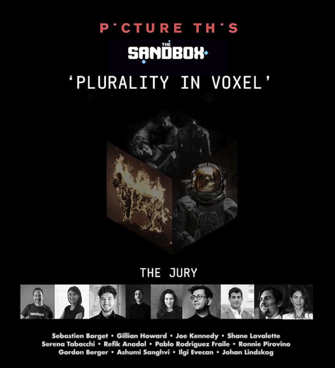 We'd like to take a moment to thank this amazing panel of judges!

Combining their years of digital art experience to empower new artists is exactly what <a href="/PictureThis_Art/">PictureThis.Art</a> &amp; <a href="/TheSandboxGame/">The Sandbox</a> want to achieve together: taking voxel and photographic art forms to new creative heights.