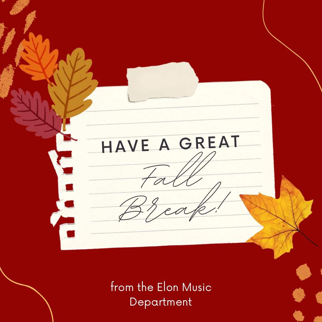 Midterms are over and fall break is here! Time to take some well-deserved rest, and we can’t wait to see you back in class on Monday.