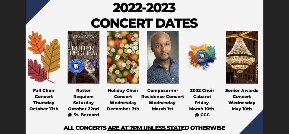 Hudson High School Music Association tweet media
