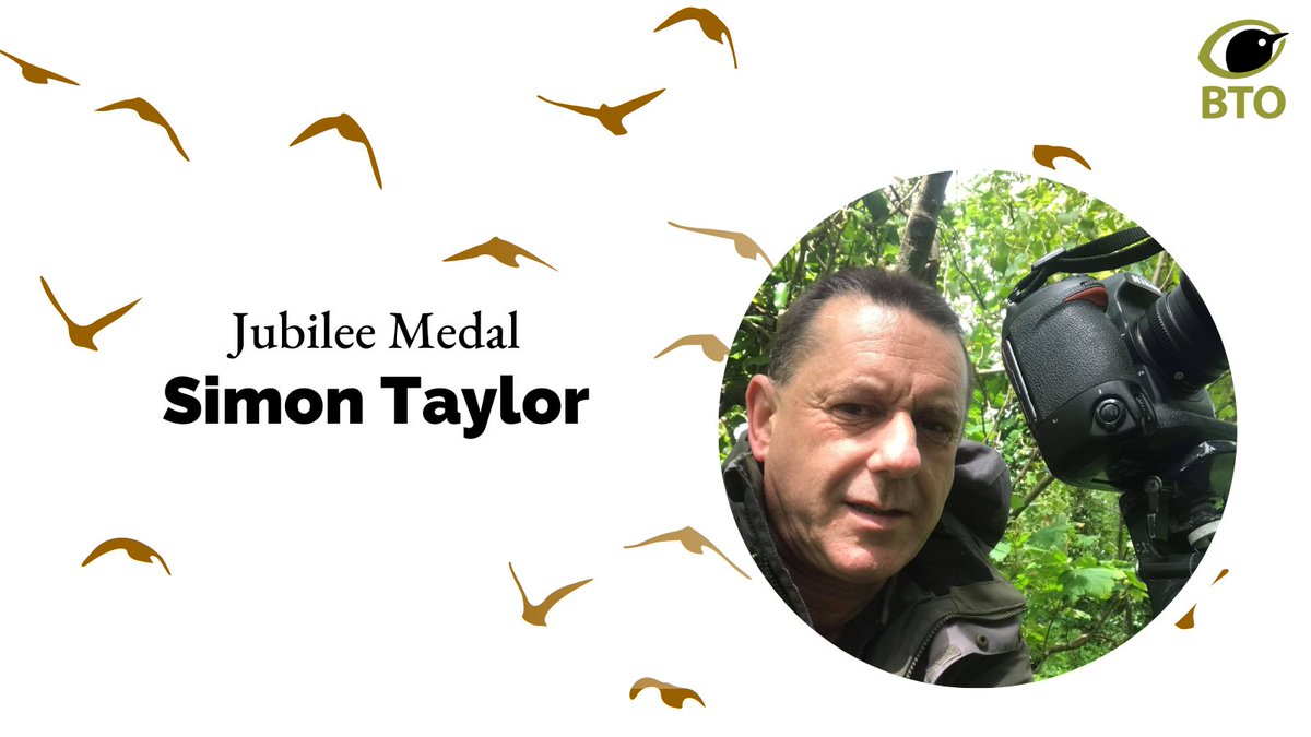 Congratulations to Simon Taylor, BTO Regional Rep for @BTO_Cornwall, Regional Network Committee member & winner of the BTO Jubilee Medal! Despite being a Regional Rep for a relatively short period of time, his work in Cornwall has been truly transformative. @swlanaturaleye #MyBTO