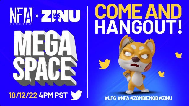 Non-Fungible Art Inc (@nfa_inc) on Twitter photo NFA x ZINU MEGASPACE is bringing the heat!
🤯Want to win a Platinum Membership Pass!?
🔥Follow <a href="/NFA_Inc/">Non-Fungible Art Inc</a> and <a href="/ZinuToken/">𝗭𝗜𝗡𝗨</a> <a href="/CRYPTOHOMIES_/">CRYPTO HOMIES CLUB</a>
🔥Like, RT, and tag 3
🔥Join the discord:
discord.gg/nonfungibleart
🔥 Be in this space⬇️
x.com/i/spaces/1nAKE… NFA x ZINU MEGASPACE is bringing the heat!
🤯Want to win a Platinum Membership Pass!?
🔥Follow <a href="/NFA_Inc/">Non-Fungible Art Inc</a> and <a href="/ZinuToken/">𝗭𝗜𝗡𝗨</a> <a href="/CRYPTOHOMIES_/">CRYPTO HOMIES CLUB</a>
🔥Like, RT, and tag 3
🔥Join the discord:
discord.gg/nonfungibleart
🔥 Be in this space⬇️
x.com/i/spaces/1nAKE…