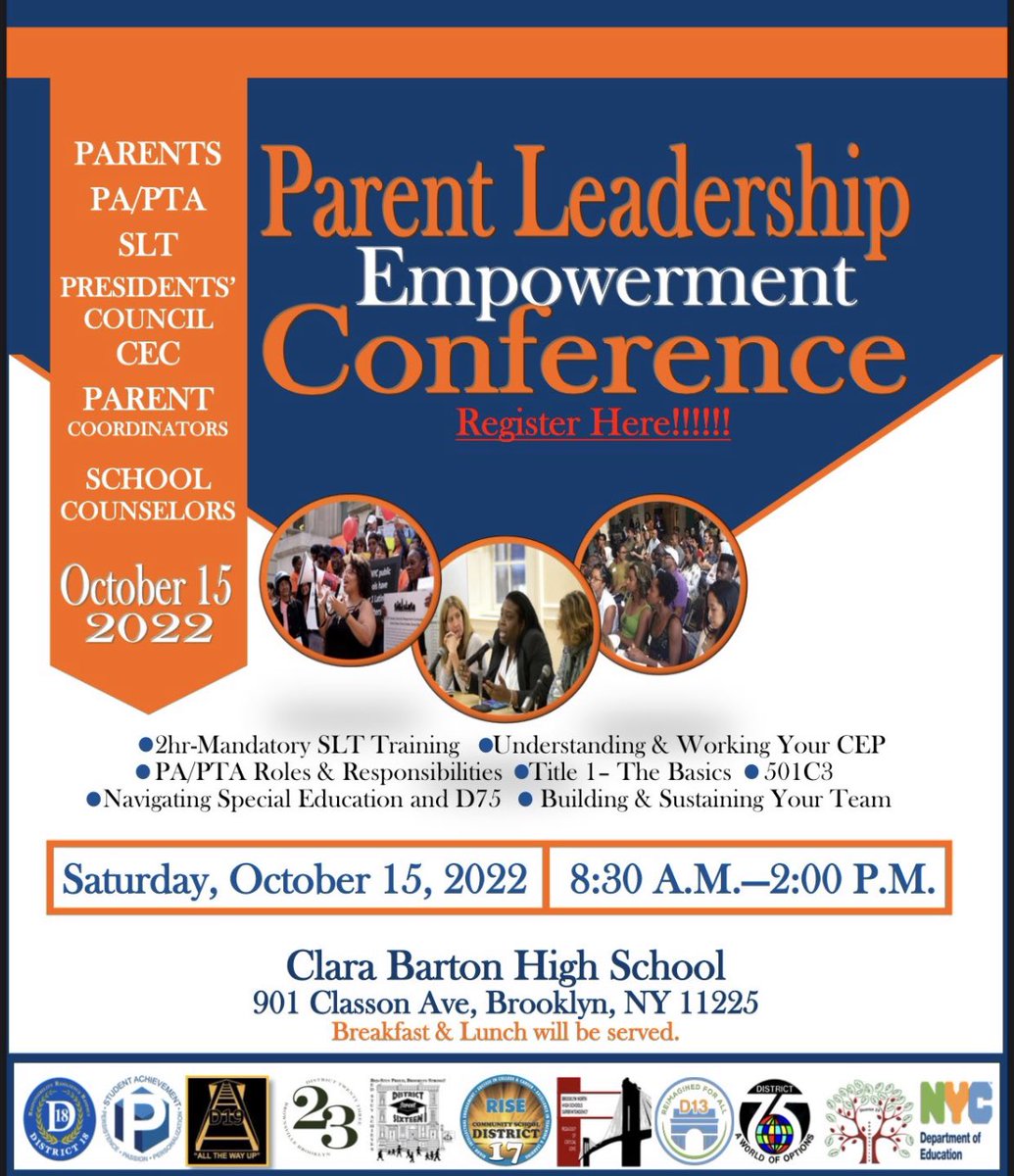 Please join us this Saturday for a great day of parent empowerment workshops. #Werisetogether #GreatthingsCSD17