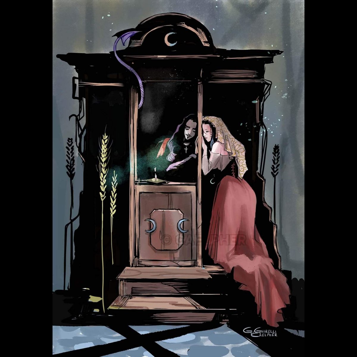 caelpher's tweet photo. Confessio.
Gabriele Rodrigo Ghirelli (Caelpher) 2022

#contemporaryart #caelpher #Magic #Aesthetic #moon #lovers #gothic #diseño #painting #italy https://t.co/xPbLwcflUE
