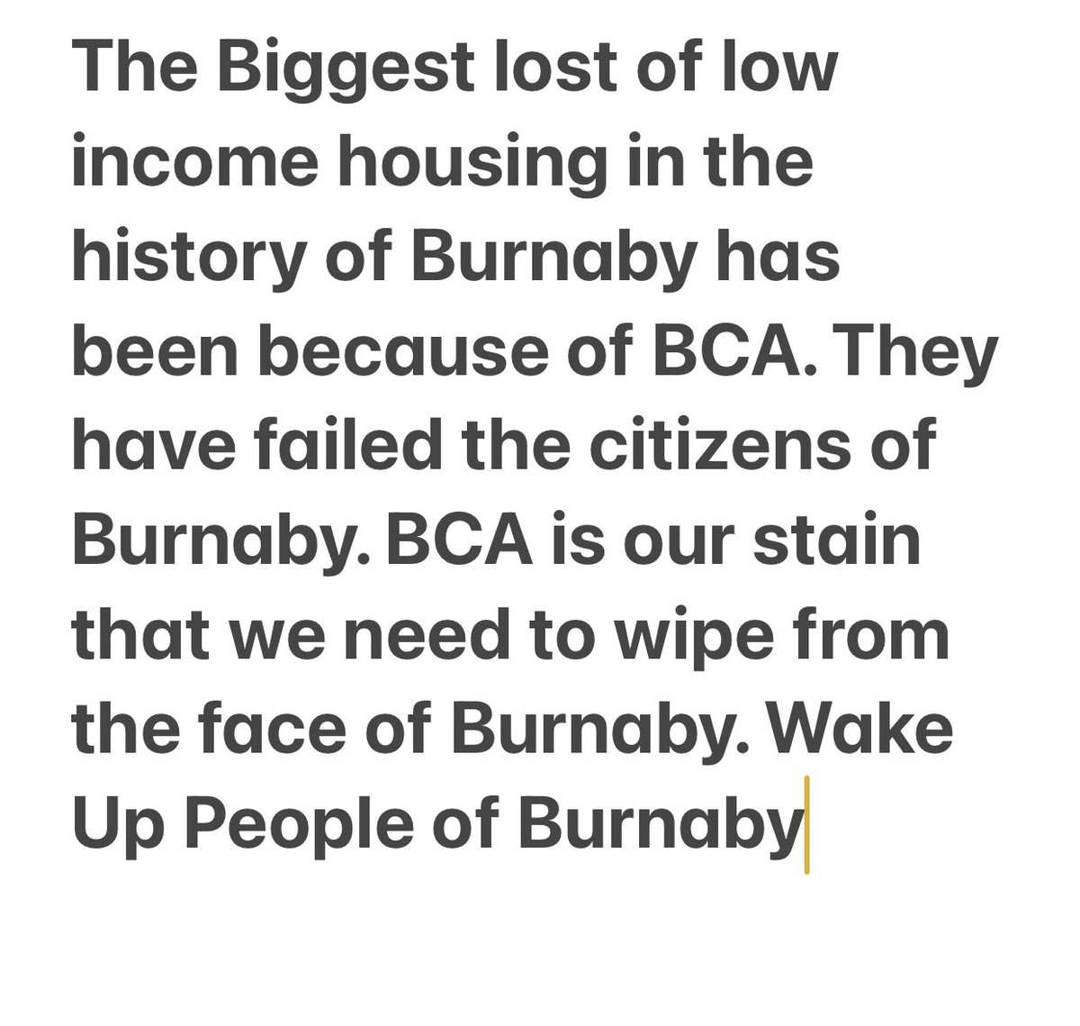 BurnabyJackson's tweet photo. BCA has Failed Us #Burnaby in every step of the way in 34yrs. BCA literally destroyed low income housing. They voted against rental housing countless times. Bame other gov. for their lack of foresight &amp; accountability. Let us fix our problems on the 15th. @VoteOneBurnaby @bcndp https://t.co/Xo1BvA0UGk