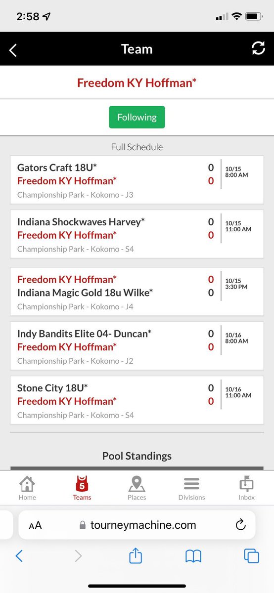 a_rodgers_'s tweet photo. Here is my schedule for this weekend (Oct 15-16) at the Top 100 Showcase in Kokomo IN! @UEAthletics_SB @Coachmun @RacersSoftball @LWCSoftball @IndWesSoftball @IndStSoftball @USISOFTBALL https://t.co/kr7UMBHXEY