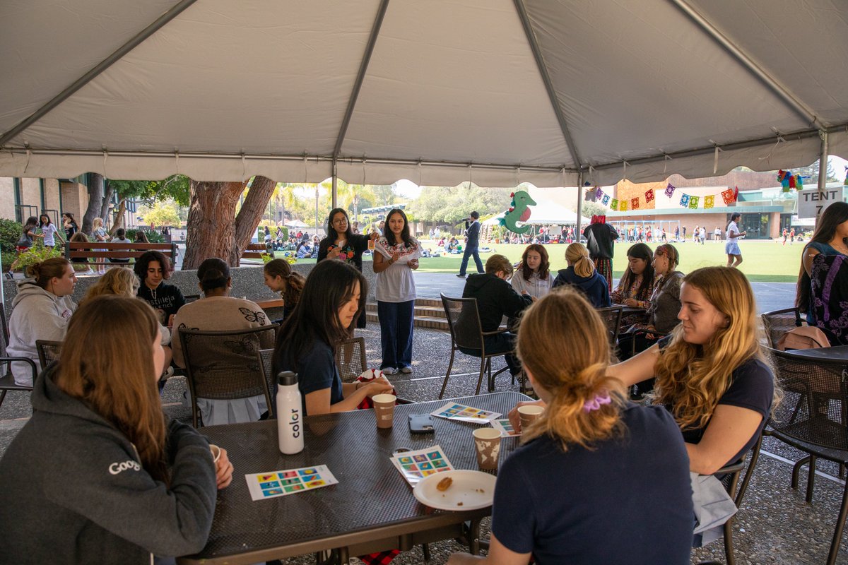 Today the Latinx Affinity Group celebrated Hispanic/Latinx Heritage Month. In addition to presenting at Upper School meeting about the difference between Hispanic and Latinx, the leaders of the affinity group led a lunchtime game of Lotería (like bingo) (cont.)