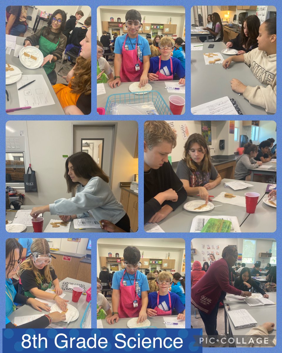 8th Grade Science enjoying their lab today! @Kpangarakis_KMS <a href="/JenniferHallKMS/">Jennifer Hall</a> #KMSCougarPride #KMSClassof2027 🐾