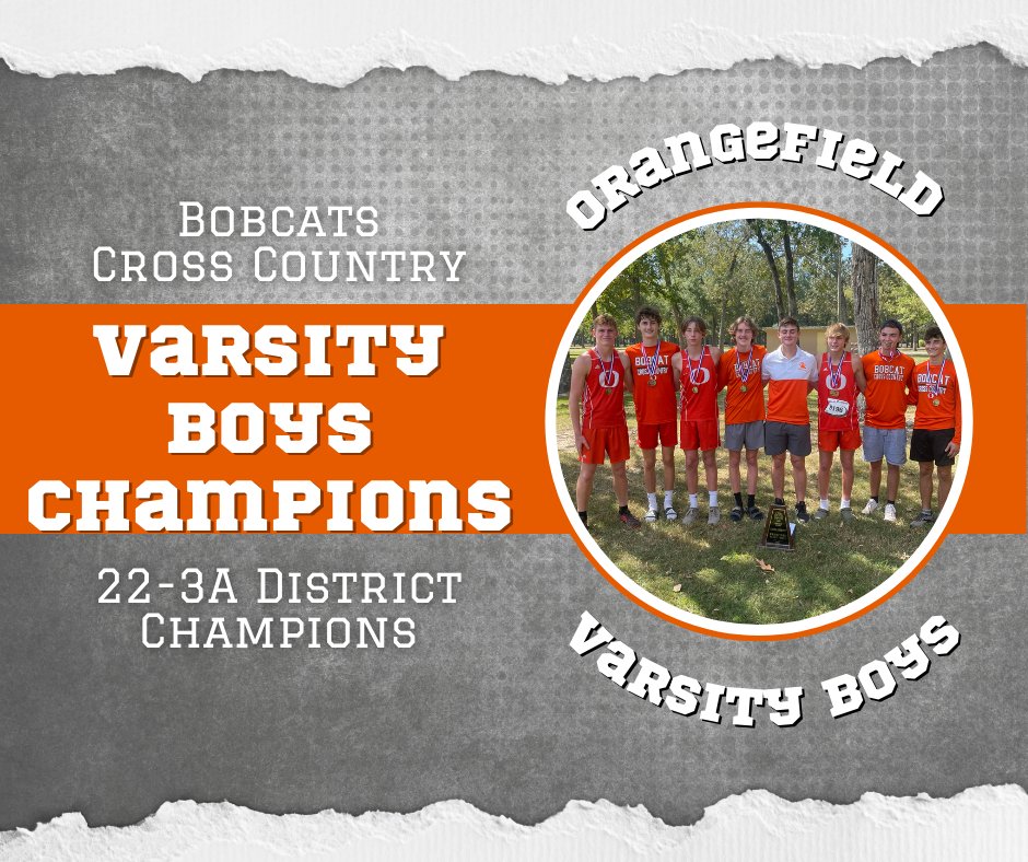 Orangefield_XC's tweet photo. Extremely proud of our teams today! 
Varsity Boys grabbed the District Championship.
Varsity Girls Qualified for the Regional meet in third place.
Some love for the Junior High Boys team as they claimed the district title for themselves as well. https://t.co/5B5iKHaJrP