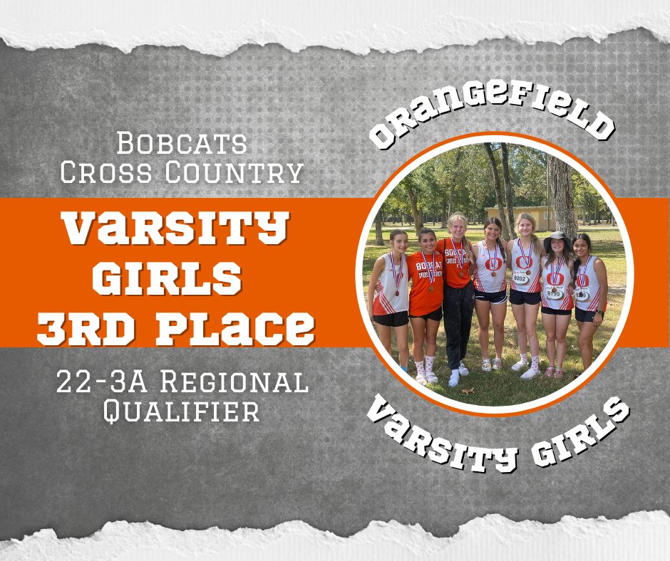 Orangefield_XC's tweet photo. Extremely proud of our teams today! 
Varsity Boys grabbed the District Championship.
Varsity Girls Qualified for the Regional meet in third place.
Some love for the Junior High Boys team as they claimed the district title for themselves as well. https://t.co/5B5iKHaJrP