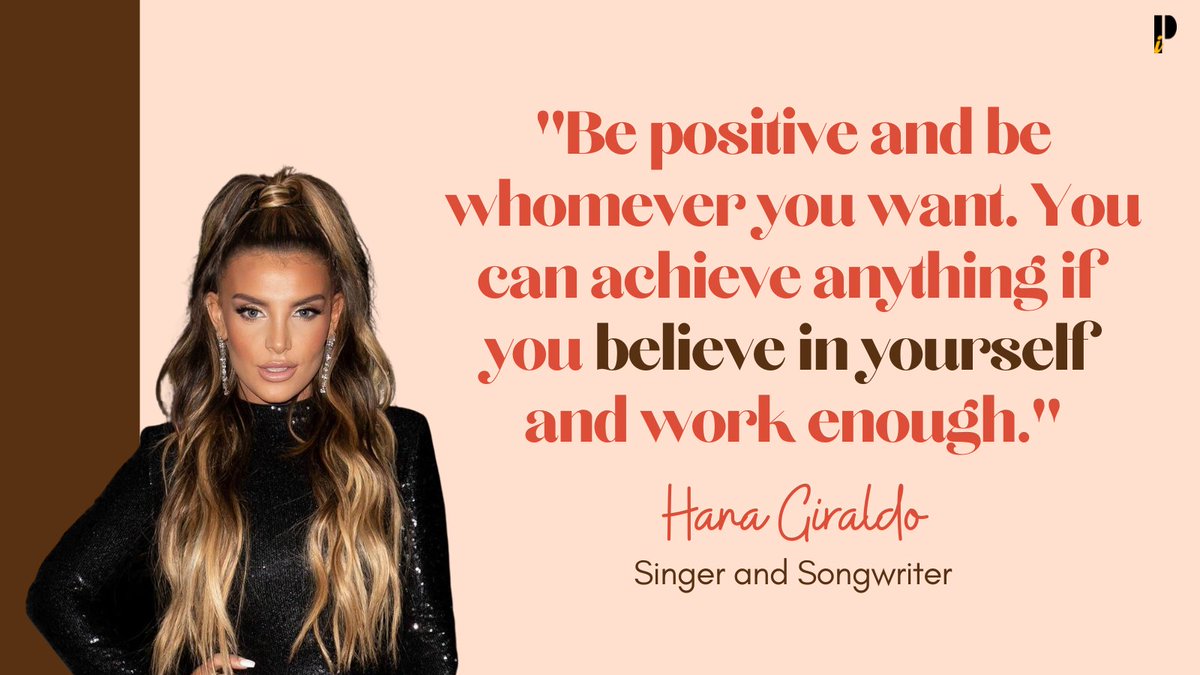pr_initiative's tweet photo. This week Pi spotlights Ms. Hana Giraldo as our #wcw! ✨

Hana is a multi-talented singer, songwriter, actress and designer paving her way in pop culture. 

Lots of exciting projects coming up for Hana and we can’t wait to see! 👏🏽💫

#wcw #quote #inspiration #RockandRoll https://t.co/esqrEjdSH2