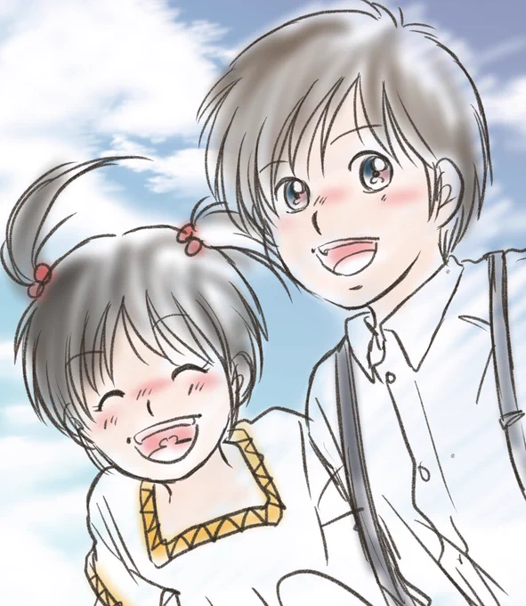 おはようさんです今日は朝からしとしと雨。テンション低くなるから、絵は笑顔の子供たちで気分を上げようさて。今日の仕事は月一のビックイベント、ざんぎょぎょ覚悟で行くぞ今日も一日ファイトっす! 