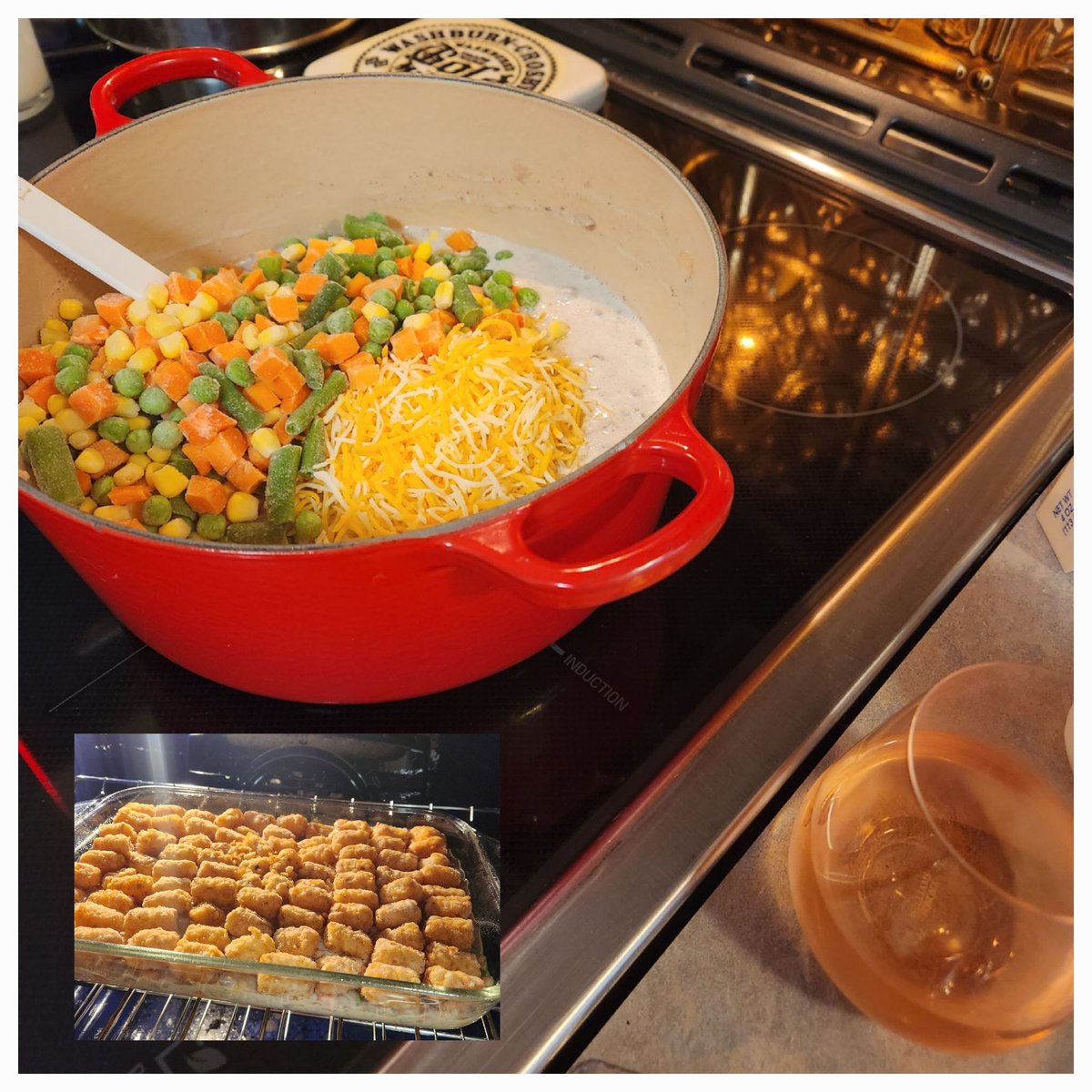 shebakesaustin's tweet photo. Yep, I'm a monster that mixes it all together. This dishonorable mention of a week deserves some comfort food! ❤️🍷 #tatertothotdish #comfortfood #shebakes #itsonlywednesday #Minnesota https://t.co/282WFC4ZwY