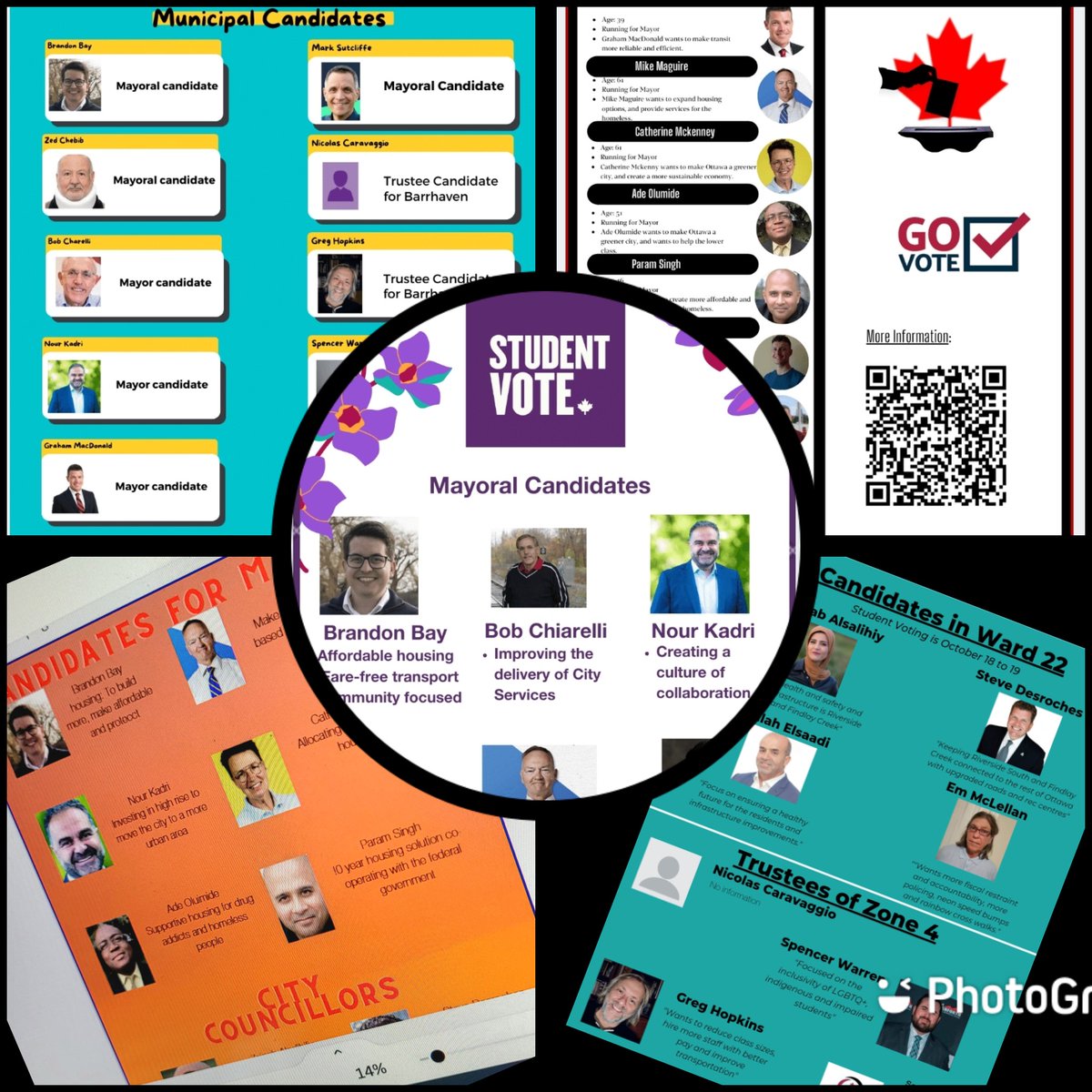 #SFXFocus Ss are preparing for @StudentVote. Using critical thinking, creativity and #CanvaPro to learn about the municipal canidates &amp; create infographics to educate our student voters before the big day. Homeroom presentations later this week!  #ocsbDL