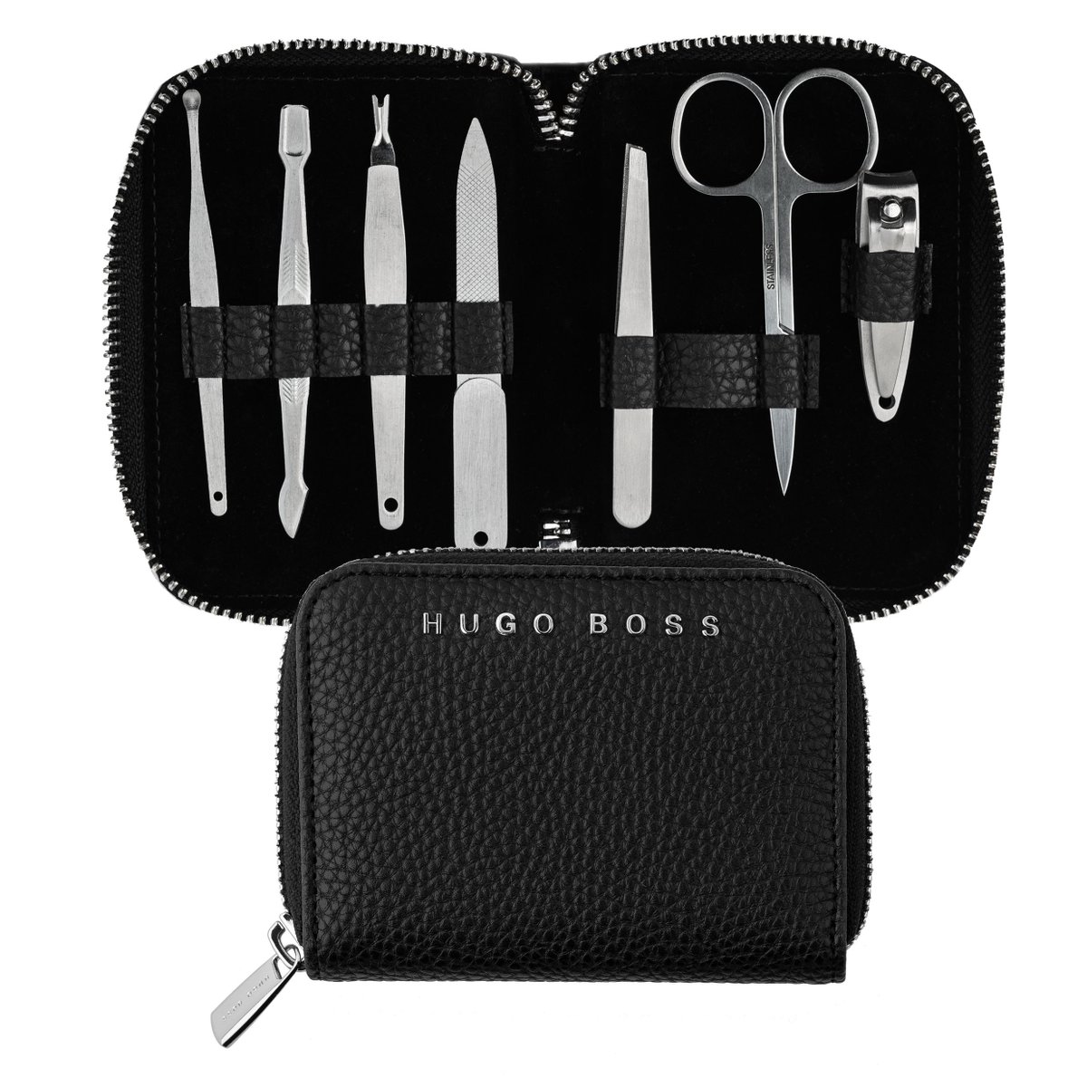 b2bgifts's tweet photo. The "Storyline" manicure set is made of soft, grained, material, and adorned by a beautiful, chrome plated, HUGO BOSS signature.
#hugoboss #hugobossmanicureset #storyline #nailfile #scissors #tweezers #nailclippers #earcleaner #cuticleremover #skinfork #hugoboss美甲套裝 https://t.co/kFGRclTS4N