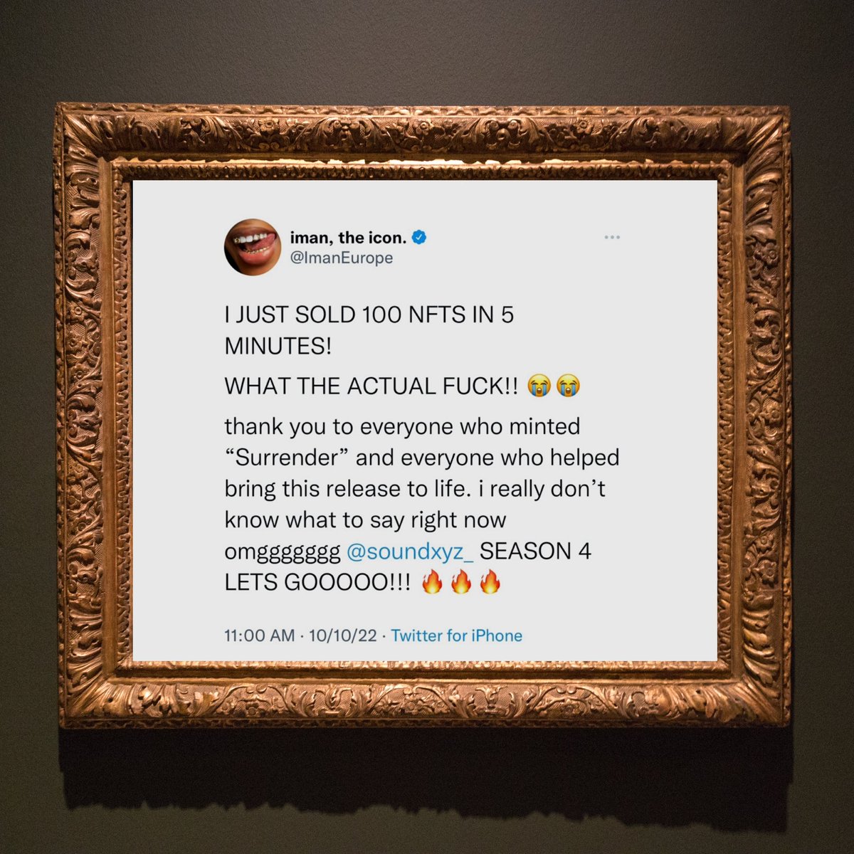 iman, the icon. tweet media