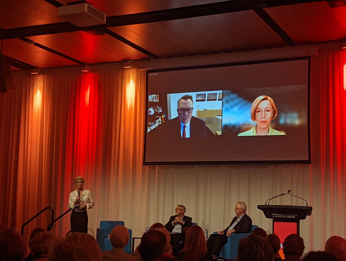 Hon. Julie Bishop highlights that we still need more work to get low SES students into higher education, and then support them! As someone from that category, it's exciting to see it on the agenda. #ncug2022 #lowses