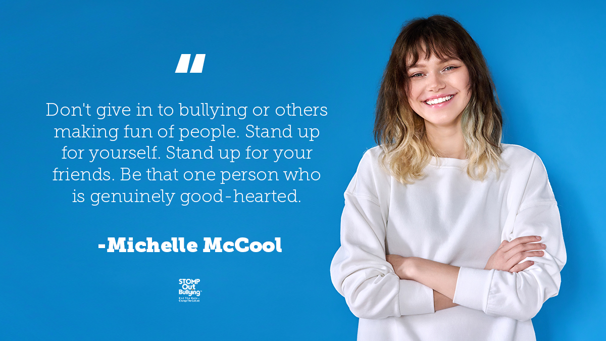 STOMPOutBullyng's tweet photo. This week’s focus for World #BullyingPreventionMonth is #STANDUPforothers. When you see someone being bullied, be brave and STAND UP for them.
#EndTheHate #ChangeTheCulture https://t.co/uxjHeqP3VL