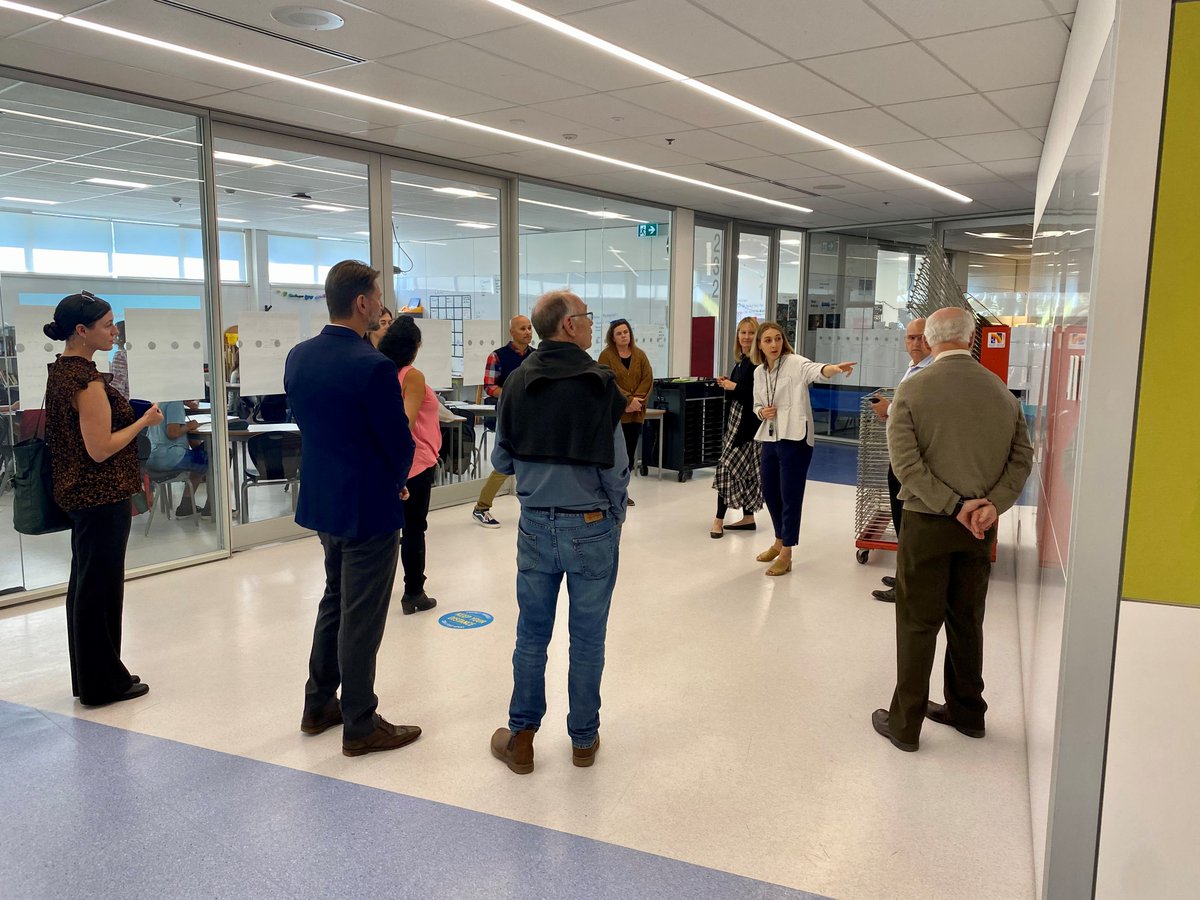 Today, the Board of Education and members of the Senior Team visited Don Ross Middle School to check out the fantastic new renovations that took place over the summer. #SD48Learns 
<a href="/DonRossMS/">Don Ross Middle School</a>