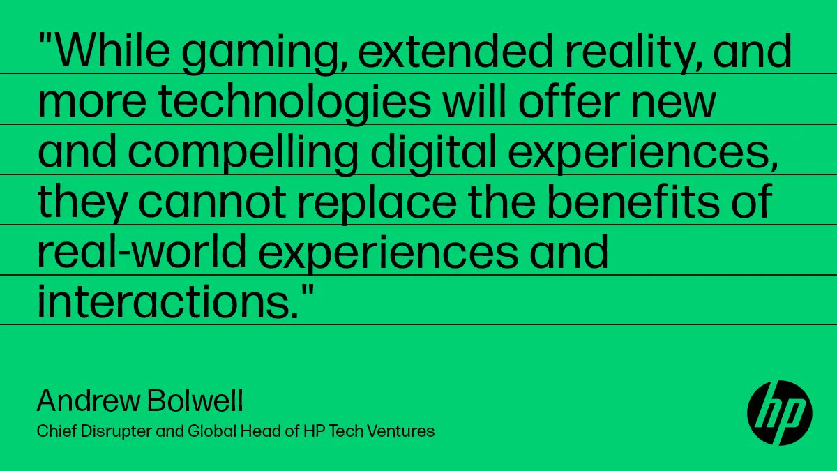 hptechventures's tweet photo. What do you think companies and individual innovators can do to meet the needs of our blended reality?
#FuturecastingbyHP #innovation
https://t.co/byiUUH5deA https://t.co/4UrQ11iNxE