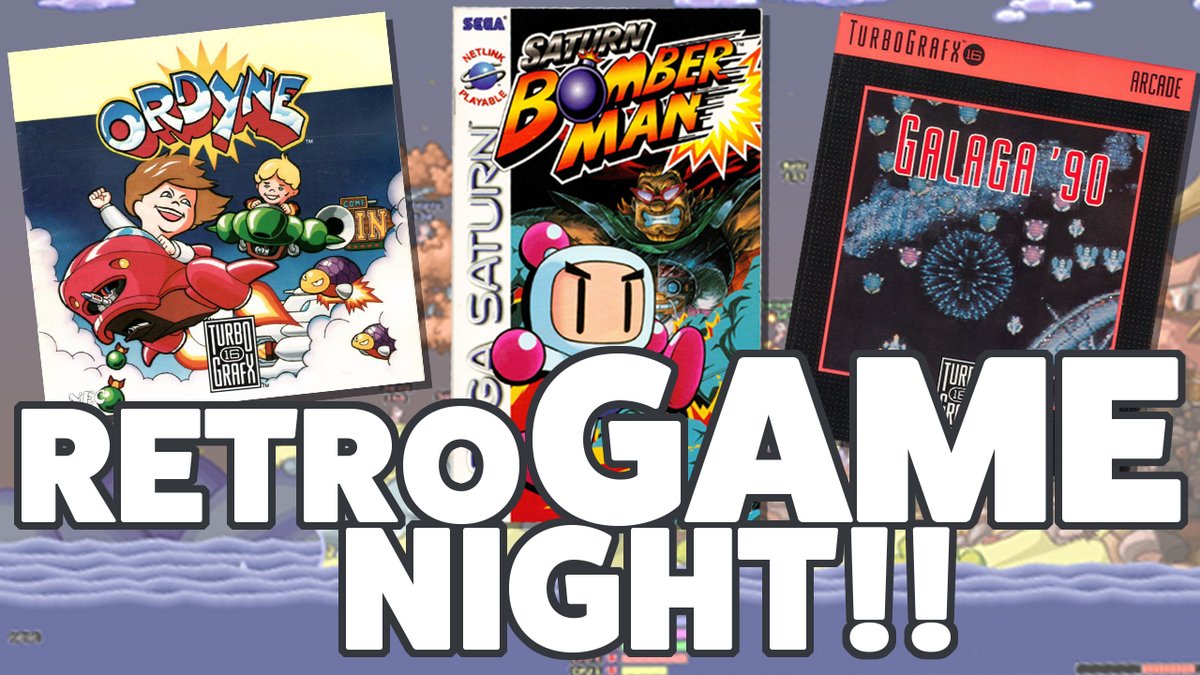 gogamego's tweet photo. We have a special guest tonight to talk about some favorite Retro Games and some stories to go along with them! We go live at 7pm ct, 8pm et, 5pm pt and 9pm ppt tonight! #GamersUnitedGuild #SaturnBomberman #ordyne #galaga90

WATCH: https://t.co/PjFeol5LYx https://t.co/3HG3PhZyoQ