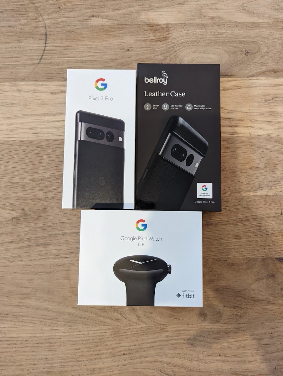 New #Pixel7 and #GooglePixelWatch 😍😍