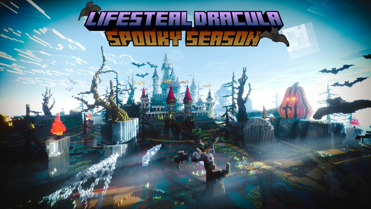 PlayMinecadia's tweet photo. 🧛 Lifesteal SMP Season 2 🧛

The Spooky Season 2 of Lifesteal SMP releases this Saturday, October 15th at 3:00 PM EST. 🕒

To celebrate, we're giving away the following:
🩸 3x Dracula Ranks
🩸 3x Crates
🩸 5,000x Gold

Follow us, Retweet, and Like to enter! ⚔️ https://t.co/qmdsy2cyvk