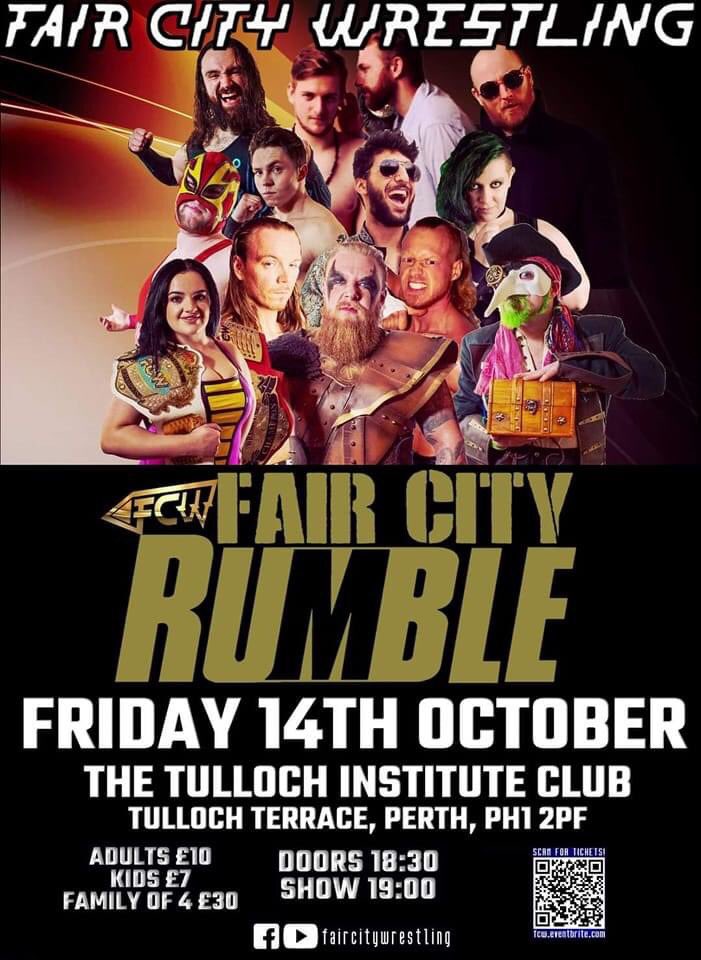 NEIL_MALONE's tweet photo. This #Friday #Perth #FairCityRumble #FairCityWrestling looking to be a VERY packed rumble match looking at FCW’s Facebook page and a packed crowd too! #wrestling #wwe #Aew #njpw #Scotland #dundee  #tayside #FCWEmpire https://t.co/oZjsRTeTaQ
