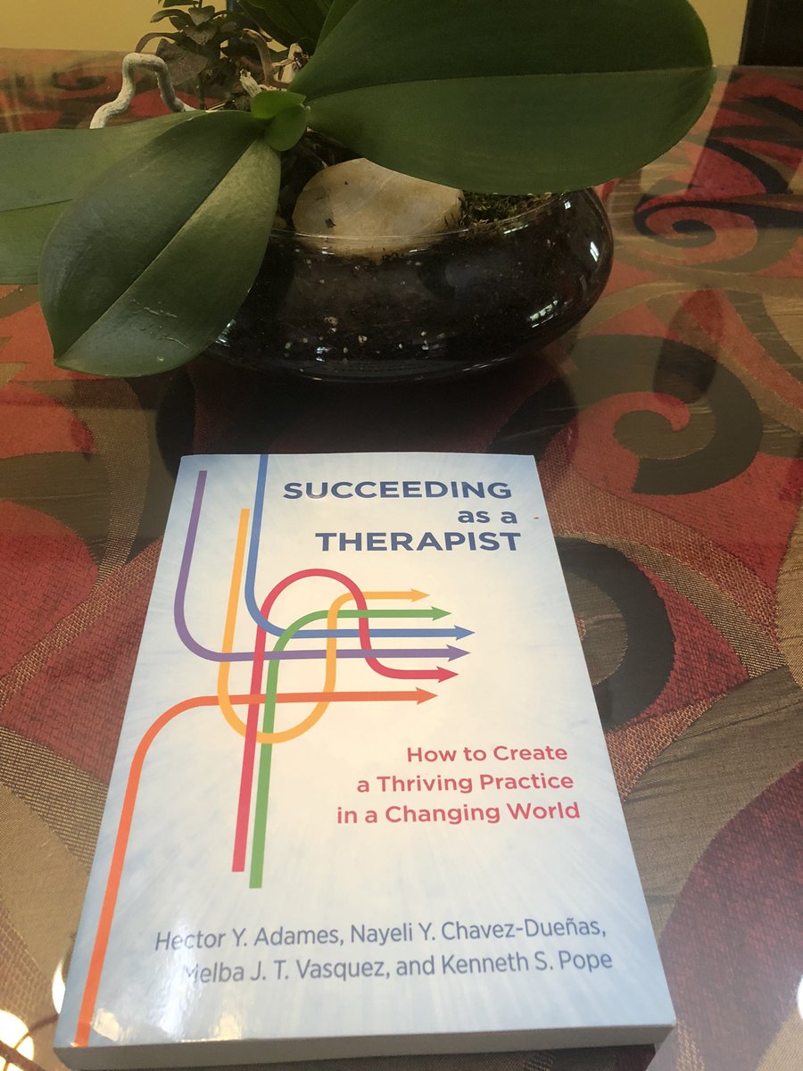 HelenNeville12's tweet photo. So excited to dig into #SucceedingAsATherapist. If you are thinking about becoming a therapist or opening your own practice, you will want this resource. Trust. Thank you @HYAdames @NYChavez @melvasquez and Kenneth Pope for this gem https://t.co/0XSKdMn0lM