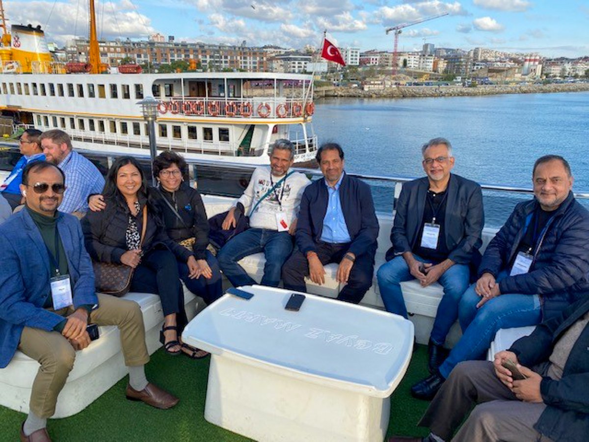 ashraenews's tweet photo. ASHRAE’s last CRC of the fall 2022 season kicked off with the Region at Large CRC in Istanbul! From the Presidential Luncheon to the evening Boat Cruise, it’s been so great to connect with ASHRAE members and leadership around the world! 

#MyASHRAE https://t.co/bIw2TsDzhN