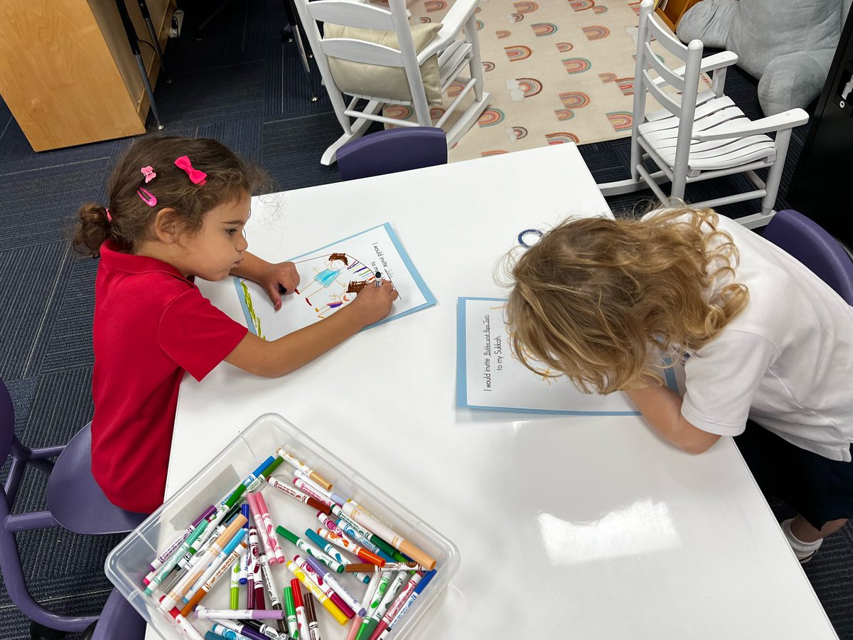 KimGoldstein634's tweet photo. We are talking about and drawing who we would invite to our Sukkah! #DavisME #DavisAcademy https://t.co/hnZ1kpXaXr