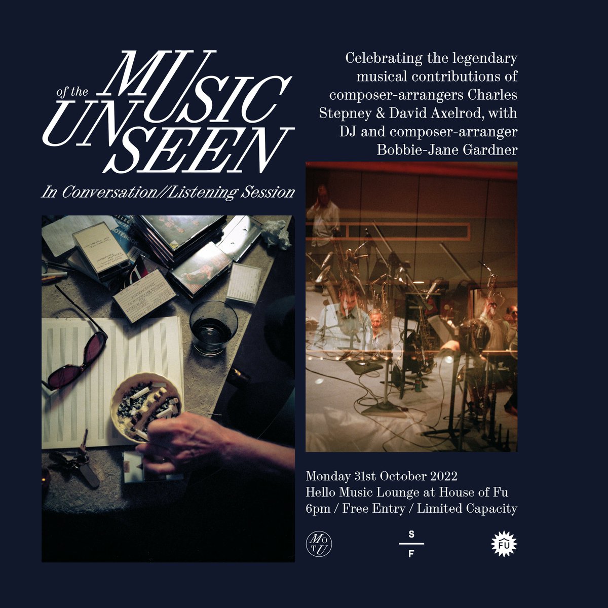 superfriendzlds's tweet image. Celebrating the legendary musical contributions of composer-arrangers Charles Stepney &amp;amp; David Axelrod we will be presenting a listening session and Q and A with DJ and composer-arranger Bobbie-Jane Gardner...

@HouseofFu on Monday 31st October 🎃

🎟 buff.ly/3T9StNW