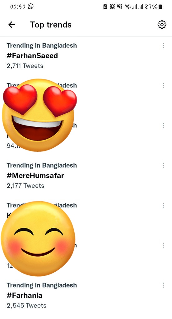 Mun_600's tweet photo. They trending in BD🇧🇩 also..
Chand aur tareki jorii❤
Mashallah..Jab Dil Kash, Haseen, Jaazib Nazar, Pyara and Khoobsoorat had a face👇.
#FarhanSaeed #HaniaAamir #MereHumasafar #Ranjhna #halza #Farhania 
@farhan_saeed @Qasimalimureed https://t.co/vVAG8Ls862