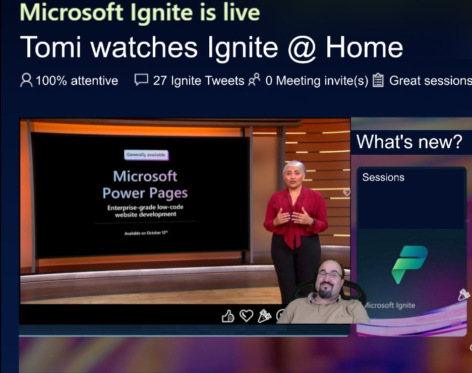 TKarafilov's tweet image. #MicrosoftPowerPages presented at #MSIgnite by @sangyas