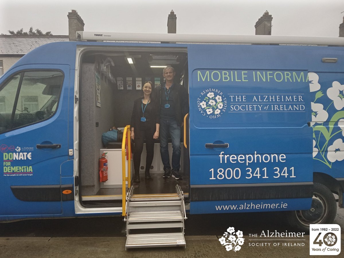 alzheimersocirl's tweet photo. The rain couldn’t stop us! ☔⛈️

Our Dementia advisor Danielle Timmons, and the Meath Home Care Coordinator Liam Burke, facilitated dementia awareness for the people in Navan last Tuesday.

To see where we are visiting next ➡️ https://t.co/LFAKB26DLi

#DementiaSupports https://t.co/GLm8bSbxGU