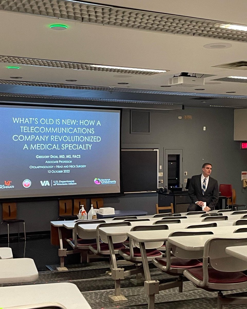 Presented Grand Rounds this morning….somethings haven’t changed much…#laryngologyhistory #cincinnatient #dionlab <a href="/uofcincy/">University of Cincinnati</a>