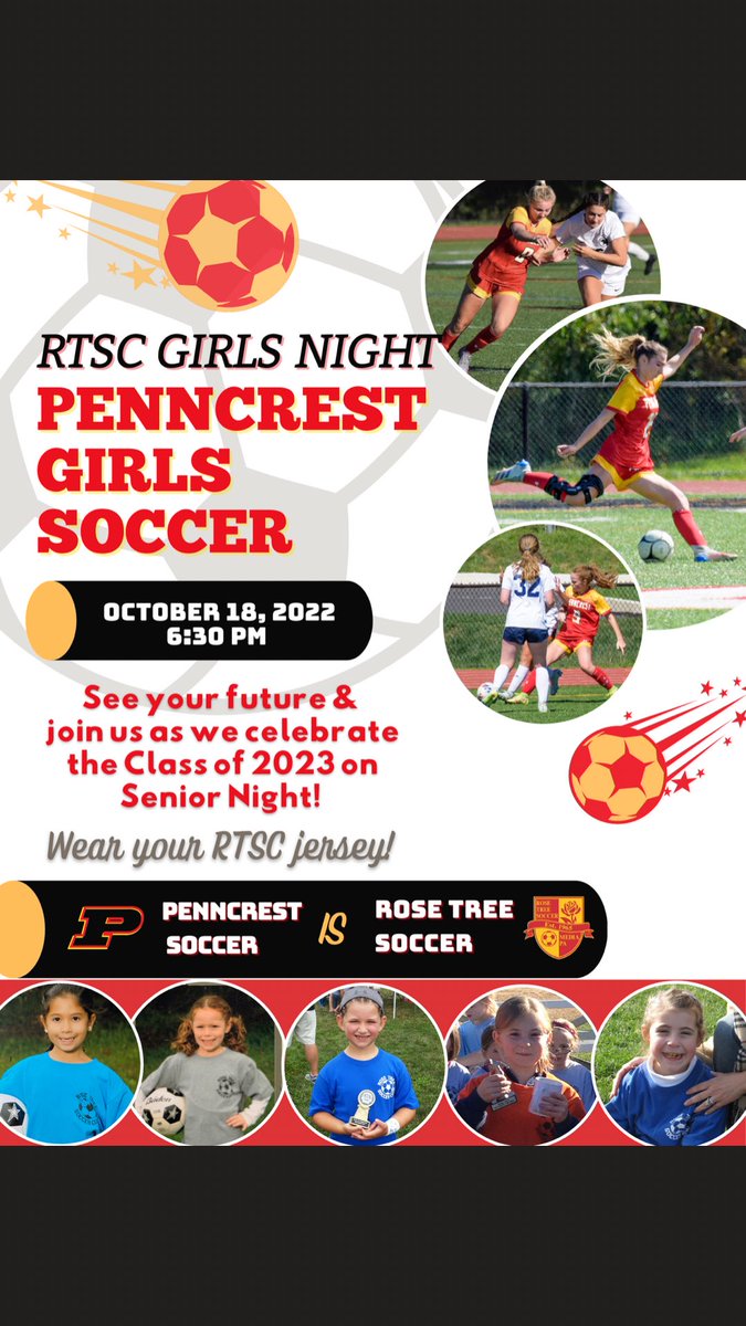 How it Started ~ How it’s Going!  We’re excited to welcome <a href="/RoseTreeSC/">Rose Tree SC</a>  at next week’s Sr Night as we honor our 5 (former RTSC) seniors!!! ❤️⚽️💛