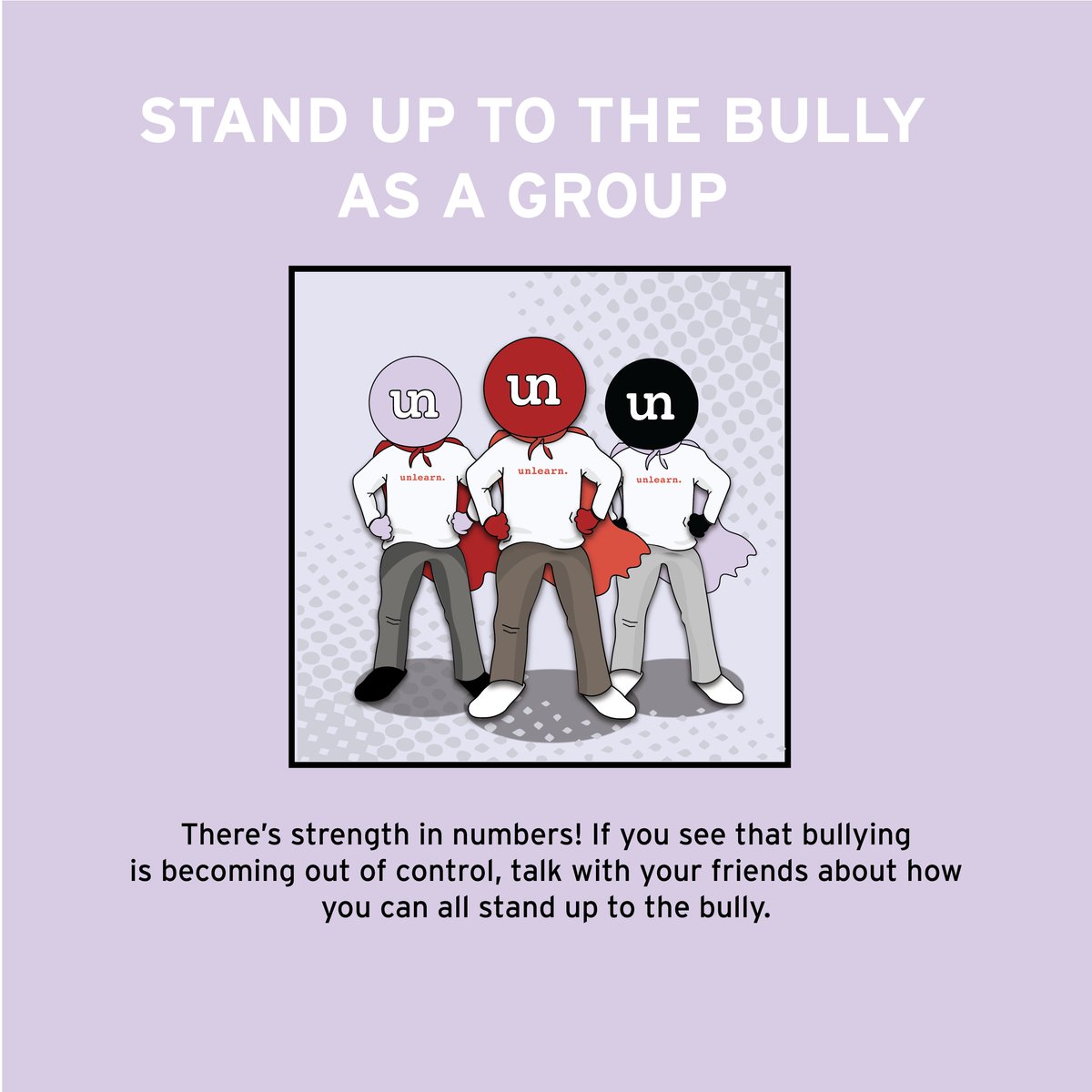unlearn_com's tweet photo. 3 Ways To Stand Up Against Bullying | P1 ➡️ When someone is bullied it can hurt one's confidence/make them feel powerless. We can all do our part to let them know we care! 🤝🏽Do you remember a time when you felt excluded? Follow 4 P2!💪🏽#unlearnhate #blueup #bullyinghurts #bekind https://t.co/kCD4pWP1mo