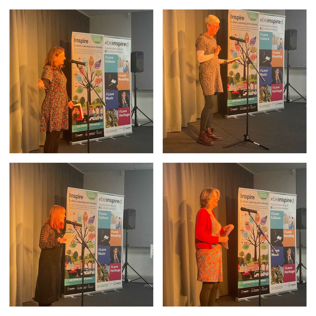 NottsLibraries's tweet photo. The wonderful Paper Crane Poets with wonderful words https://t.co/MOOlWbcj9I