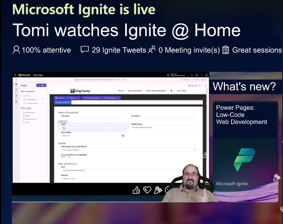 TKarafilov's tweet image. We see #MicrosoftPowerPages in action in the session "Power Pages: Low-Code Web Development" at #MSIgnite