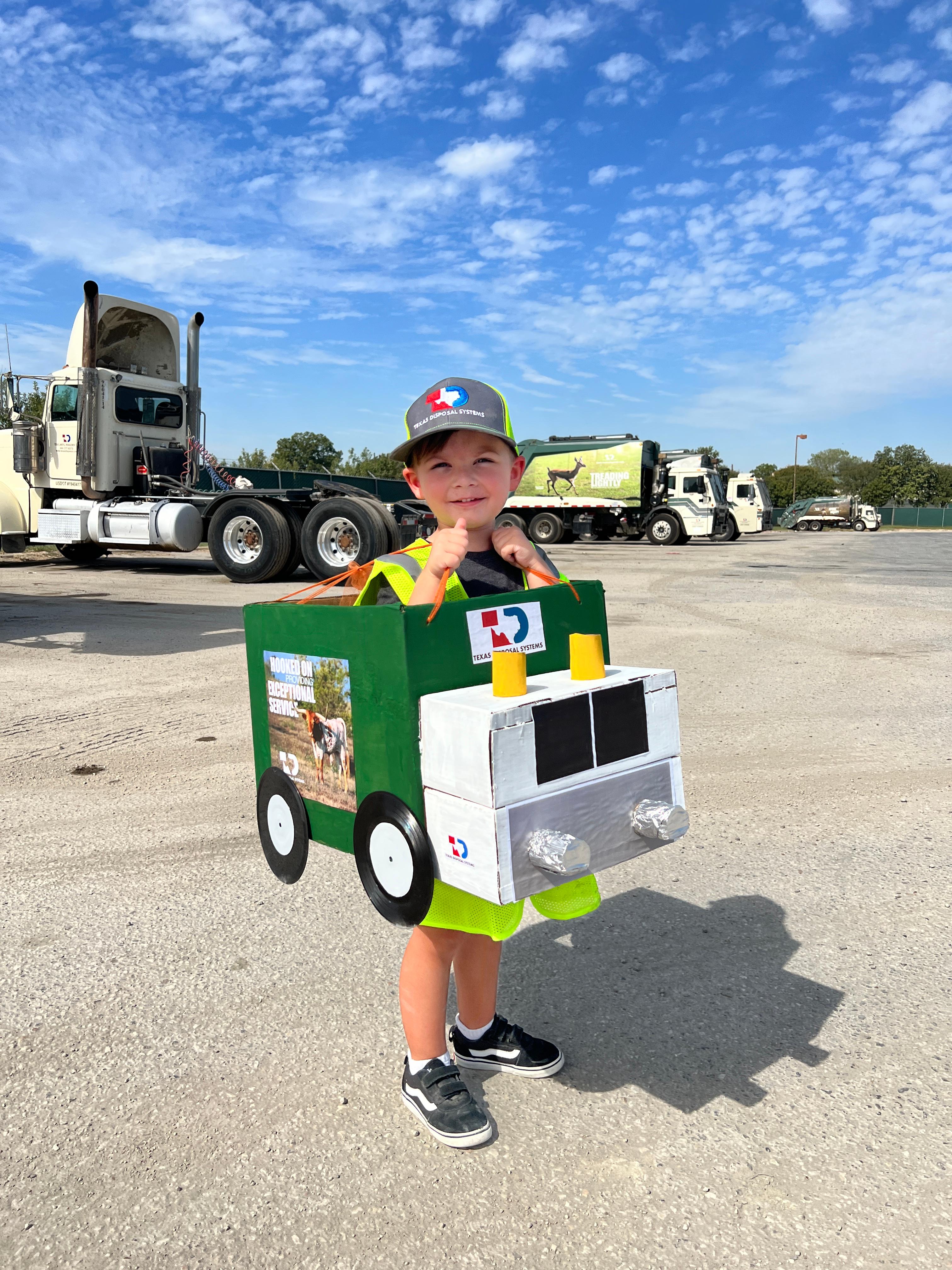 waste management garbage truck costume