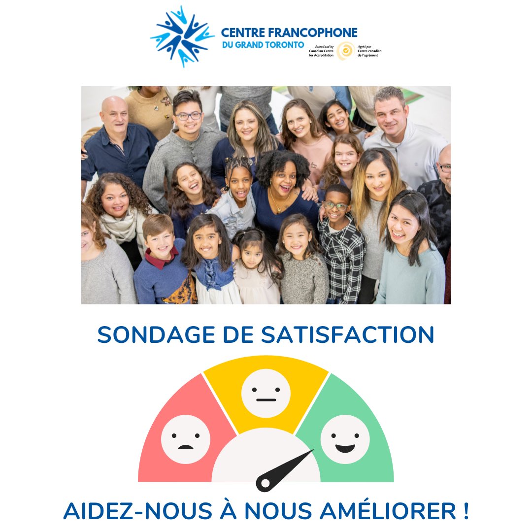 CentrefrancoT's tweet photo. ✅Aidez nous à améliorer la qualité de nos services !
🙋♀️🧏♂️Faites entendre votre voix. Remplissez notre sondage ! 🤝
📊https://t.co/DBEdr2QLo7 https://t.co/EwzS57nERH