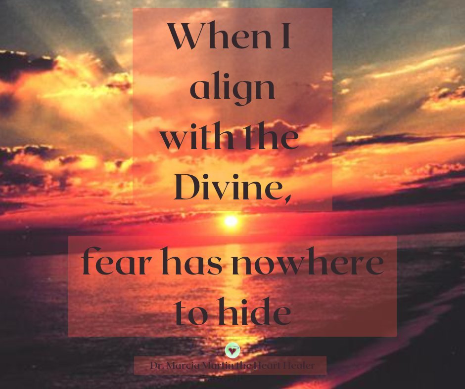 MMHeartHealer's tweet photo. When I align with the Divine, fear has nowhere to hide. #marciamartinthehearthealer #healyourheart #alighnment #spiritualteacher #fear #stepintoyourpower #faceyourfear https://t.co/FCUj6RCzjs