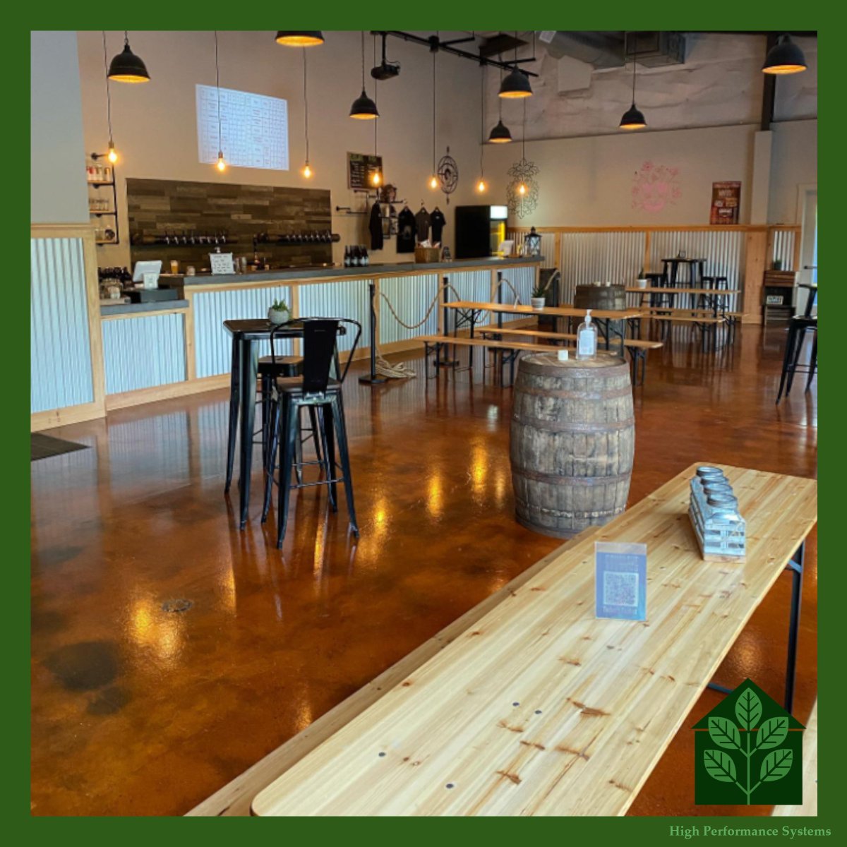 HighPerfSystems's tweet photo. #TBT to one of our 2020 #Brewery 🍺flooring projects. The client opted to #acidstain their existing concrete floors. The color of the stain looks stunning, brightening up the room. #commercialflooring
https://t.co/tzUaJQ2YjC https://t.co/4YLjwx2pTg